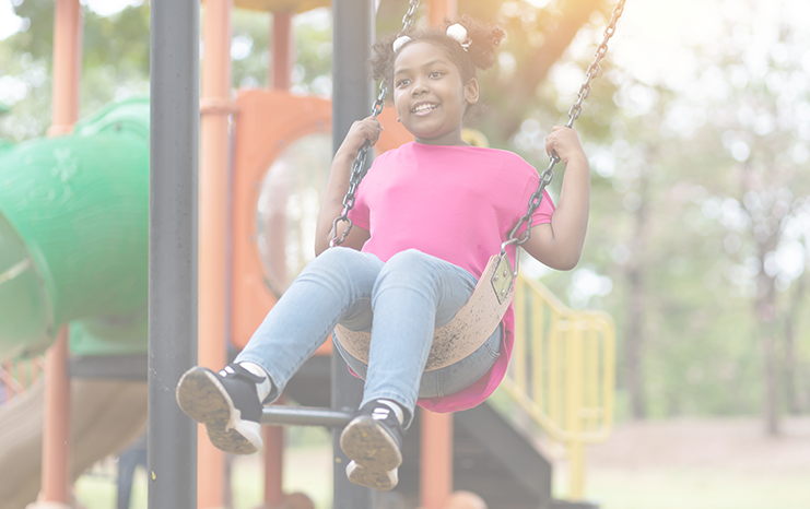 Girl on Swing-